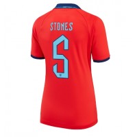 Maglie da calcio Inghilterra John Stones #5 Seconda Maglia Femminile Mondiali 2022 Manica Corta